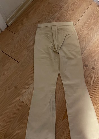 Bej Süet Midi Kadın Pantolon - Görsel 2