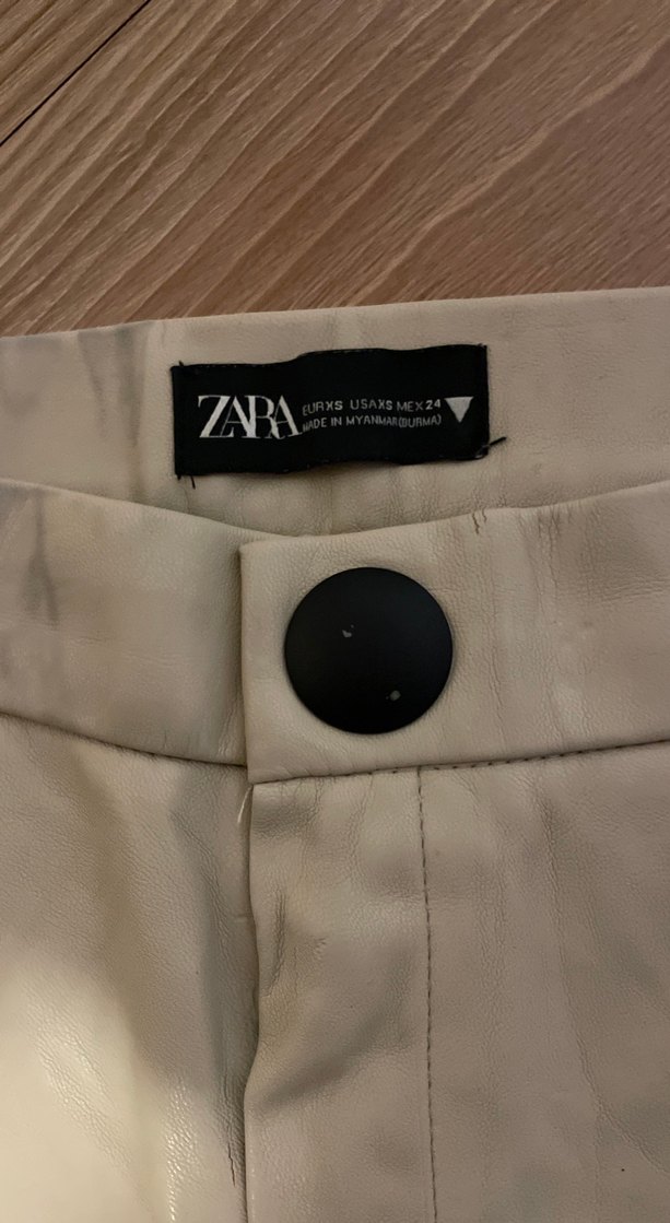 Bej Süet Midi Kadın Pantolon - Görsel 4