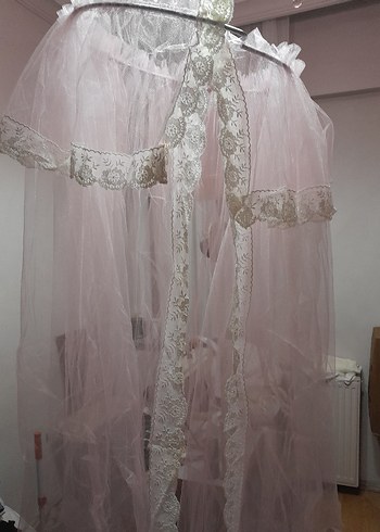 Pembe Bohem  gupürlü cibinlik - Görsel 6