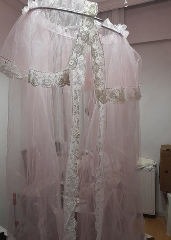 Pembe Bohem  gupürlü cibinlik - Görsel 7