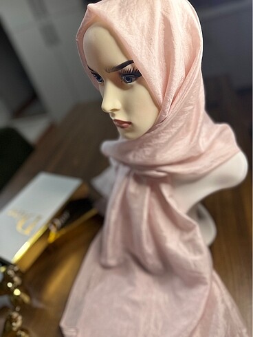 İpekhan vual ipek şal açık pembe