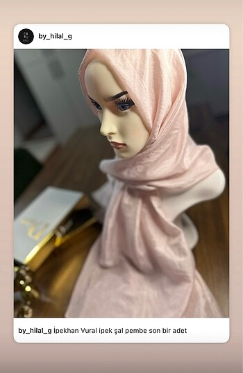 Beden İpekhan vual ipek şal açık pembe