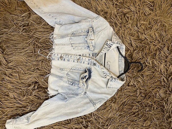 Crop ceket