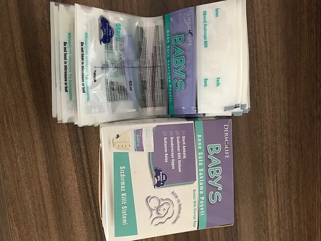 Beden Anne sütü saklama poşeti