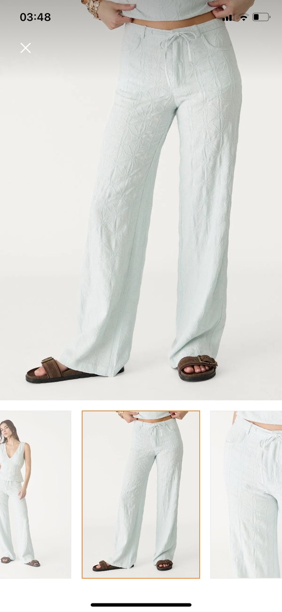 Stradivarius keten pantolon - Görsel 2