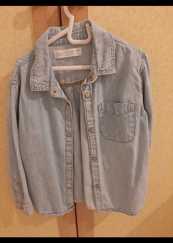 5 Yaş Beden mavii Erkek Çocuk Denim Gömlek