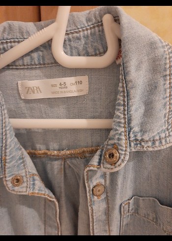 Zara mavii Erkek Çocuk Denim Gömlek