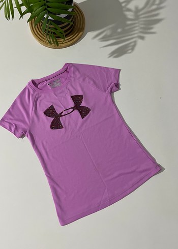 Mor Kısa Kollu Kız Tişörtü - Görsel 2