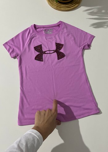 Mor Kısa Kollu Kız Tişörtü - Görsel 4