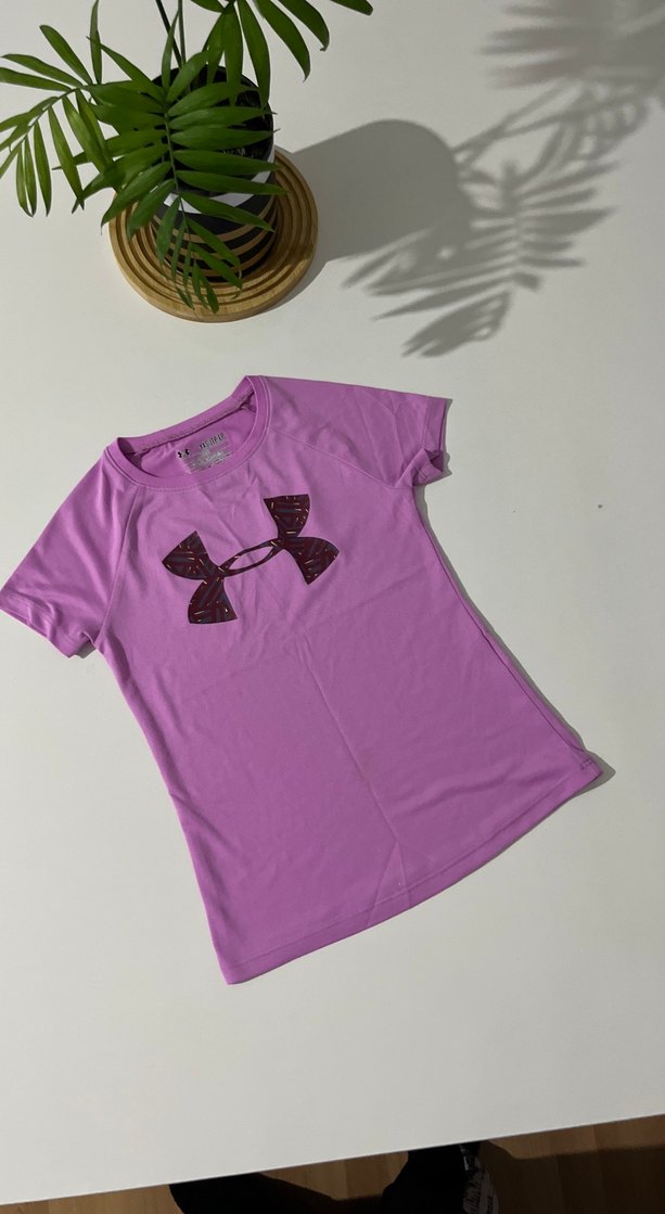 Mor Kısa Kollu Kız Tişörtü - Görsel 2
