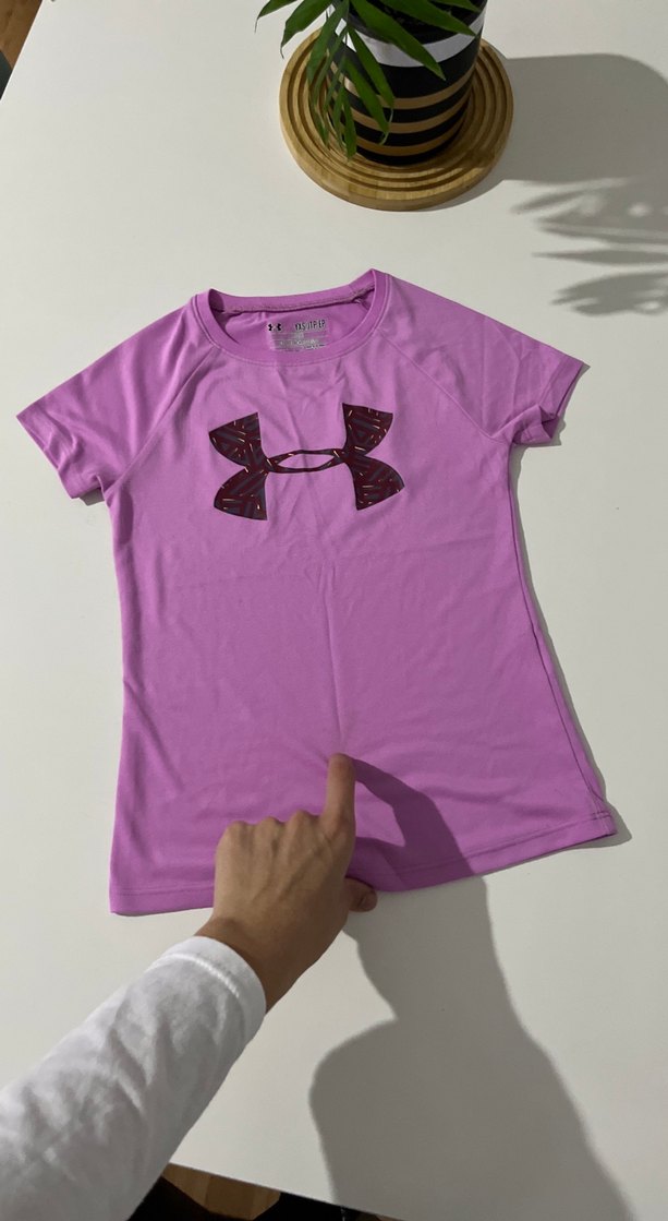 Mor Kısa Kollu Kız Tişörtü - Görsel 4