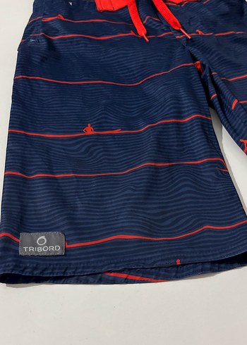 Renkli Mavi Erkek çocuk  Plaj Şortu - Görsel 4