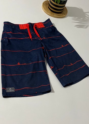 Renkli Mavi Erkek çocuk  Plaj Şortu - Görsel 3