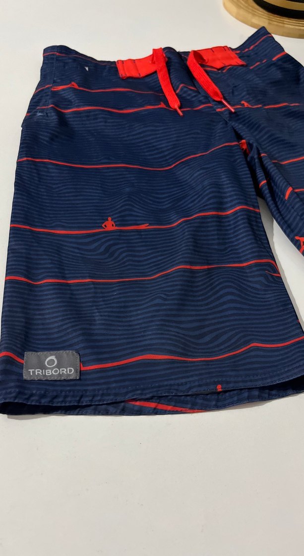 Renkli Mavi Erkek çocuk  Plaj Şortu - Görsel 4