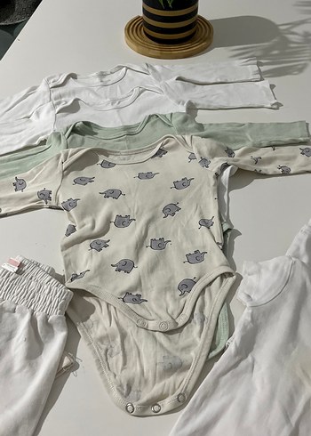 Bebek Erkek Kısa Kollu Pamuklu Body - Görsel 7