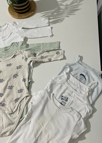 Bebek Erkek Kısa Kollu Pamuklu Body - Görsel 5