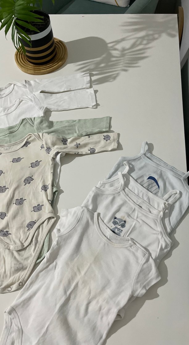 Bebek Erkek Kısa Kollu Pamuklu Body - Görsel 5