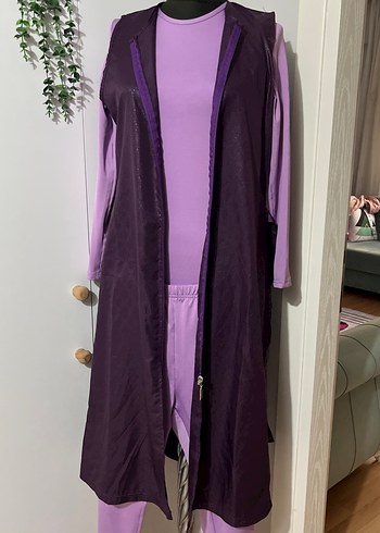 Mor  yelekli Uzun mayo haşema - Görsel 11