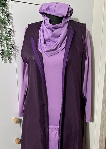 Mor  yelekli Uzun mayo haşema - Görsel 9