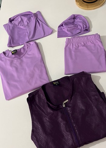 Mor  yelekli Uzun mayo haşema - Görsel 15