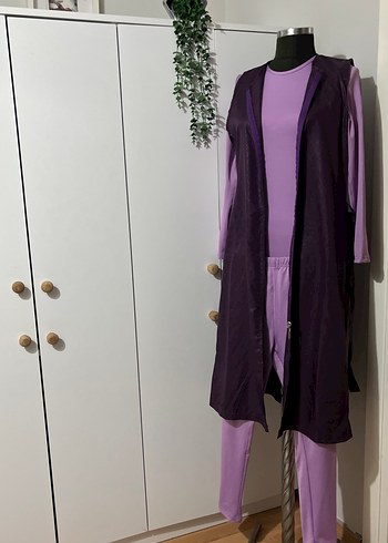 Mor  yelekli Uzun mayo haşema - Görsel 10