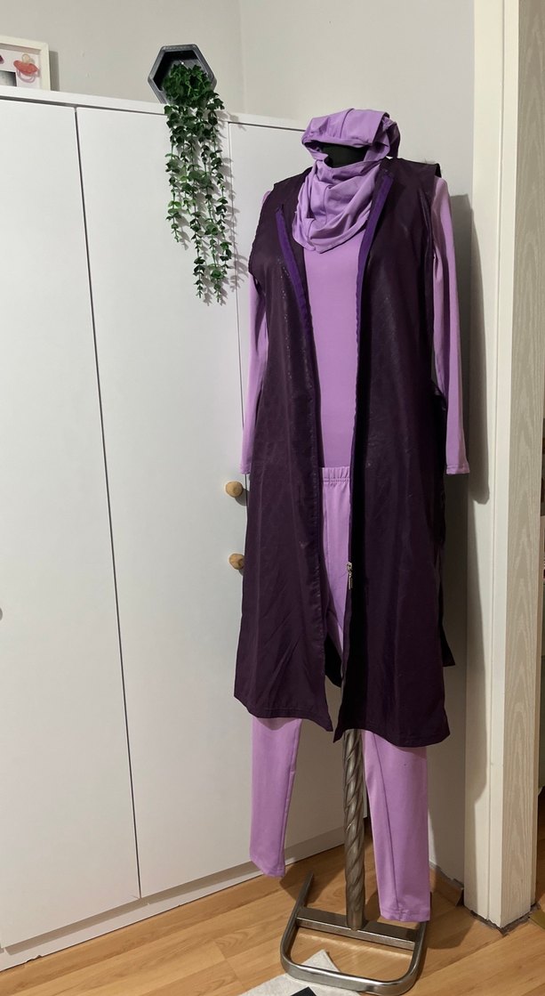 Mor  yelekli Uzun mayo haşema - Görsel 2