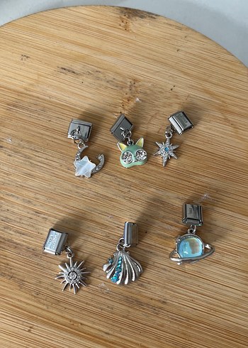 Kadın italyan çelik charm - Görsel 9