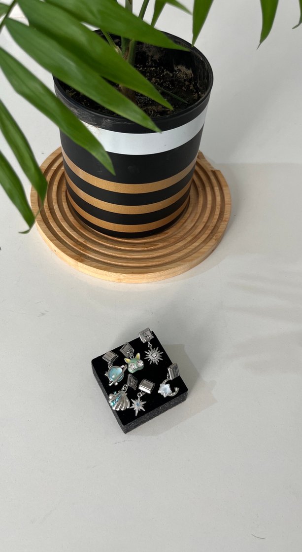 Kadın italyan çelik charm - Görsel 2