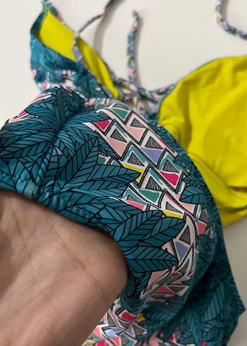 Renkli Bohem Desenli Kadın Mayo - Görsel 11