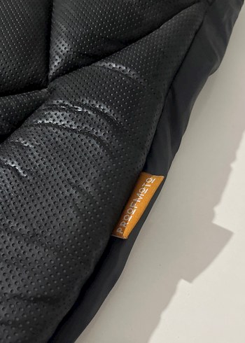 Siyah Deri Motosiklet koltuk kılıfı - Görsel 4