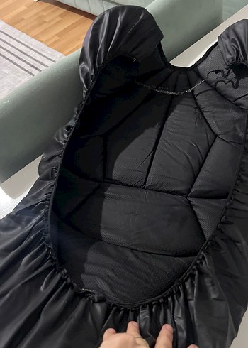 Siyah Deri Motosiklet koltuk kılıfı - Görsel 6