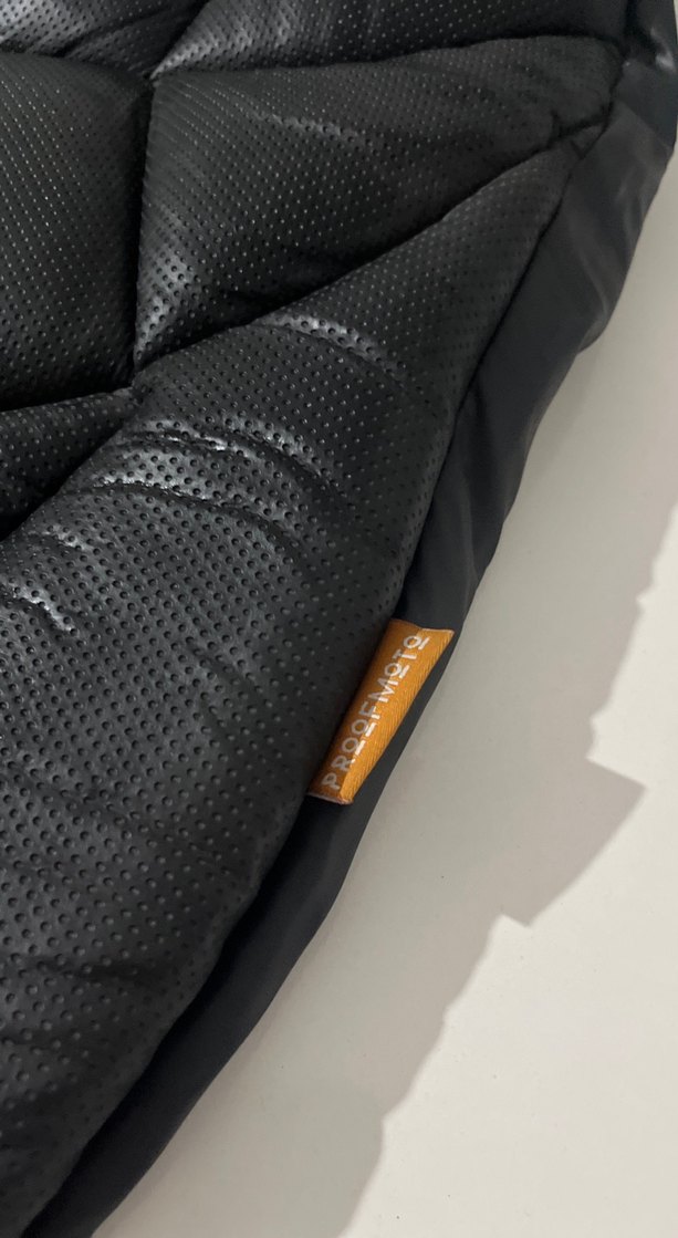 Siyah Deri Motosiklet koltuk kılıfı - Görsel 4