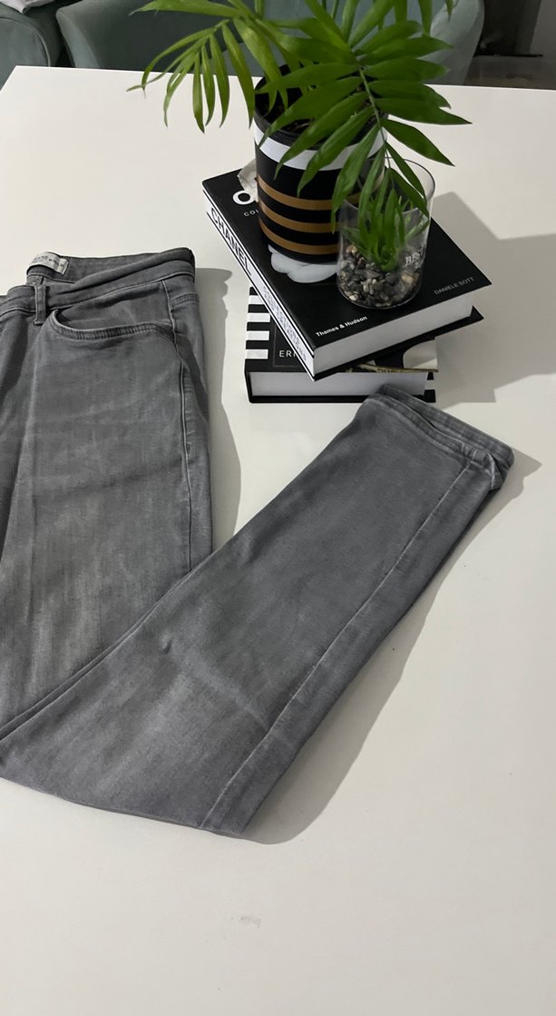 Gri Regular Fit Denim Erkek Jean Pantolon - Görsel 3