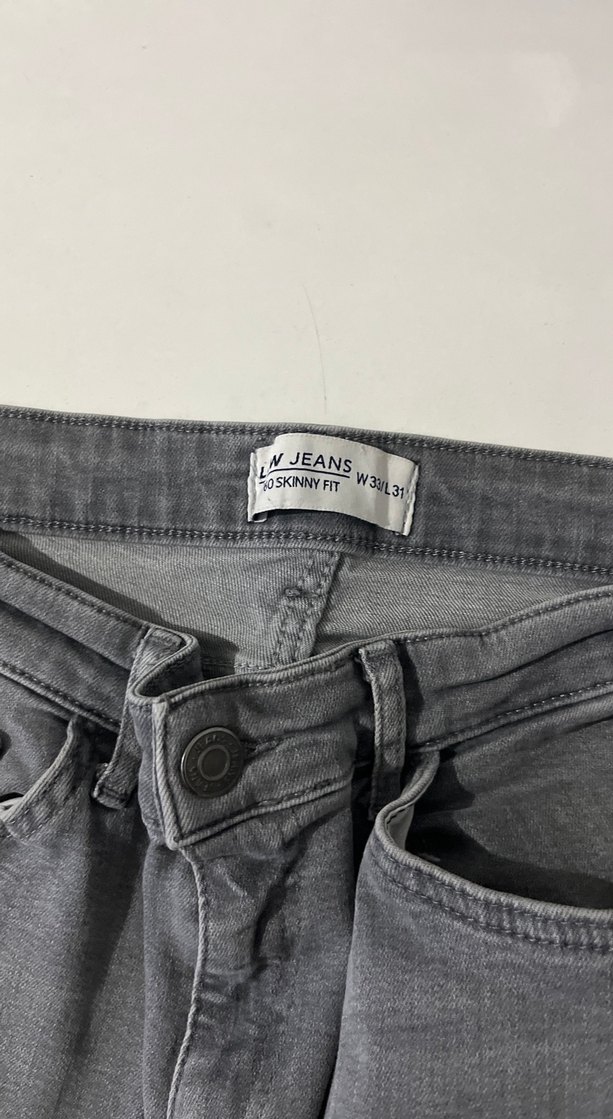 Gri Regular Fit Denim Erkek Jean Pantolon - Görsel 5