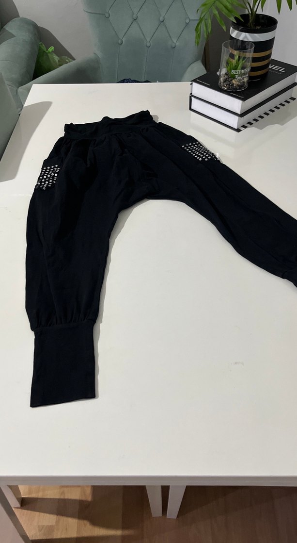 Siyah Kuşaklı Hamile Pantolonu - Görsel 3