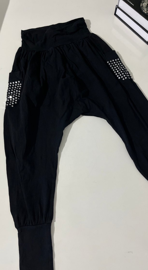 Siyah Kuşaklı Hamile Pantolonu - Görsel 2