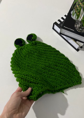 Kadın Yeşil Örgü Bere - Görsel 4