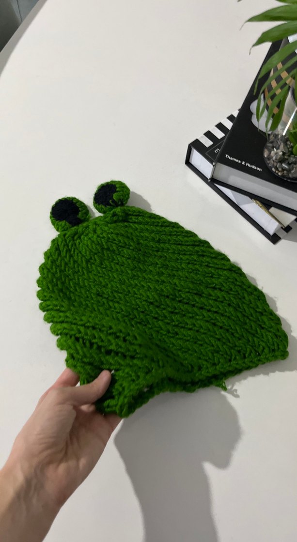 Kadın Yeşil Örgü Bere - Görsel 4