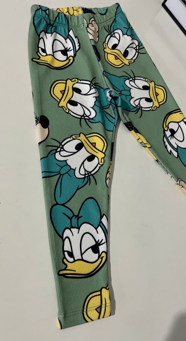 Renkli Baskılı Rahat Kız Tayt - Görsel 3