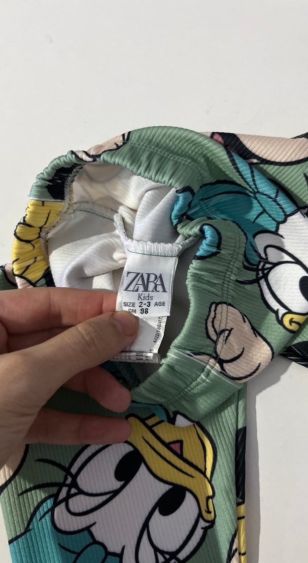 Renkli Baskılı Rahat Kız Tayt - Görsel 4