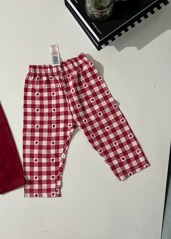 Kız Çocuk Kırmızı Basic Tayt - Görsel 4