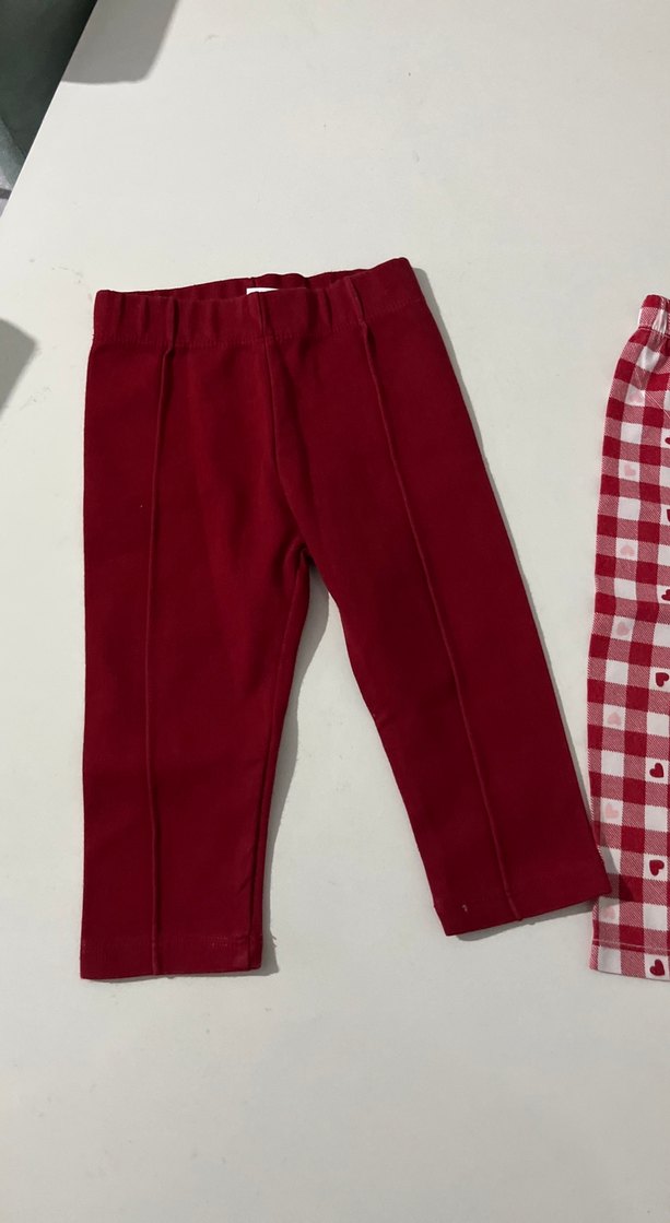 Kız Çocuk Kırmızı Basic Tayt - Görsel 5