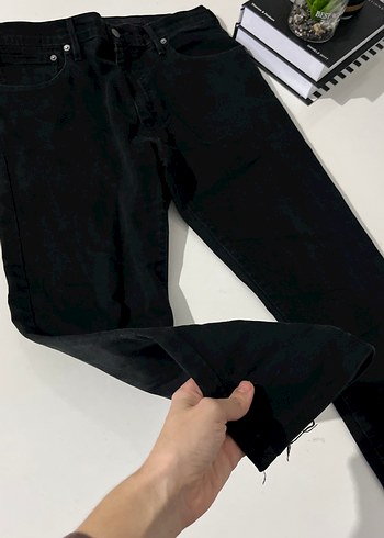 Erkek Siyah Regular Fit Denim Jean - Görsel 5