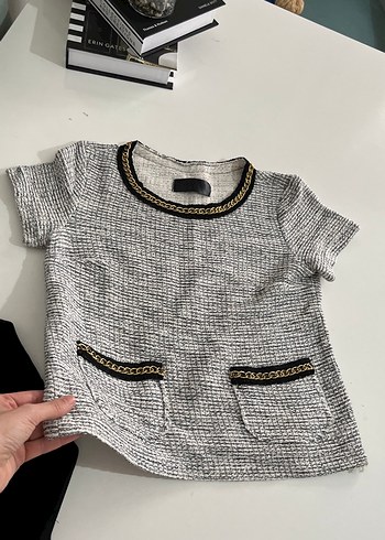 Kemer Detaylı Siyah Gri Kadın Takım Elbise - Görsel 4