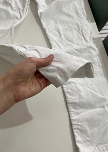 Beyaz Erkek Keten Pantolon - Görsel 7