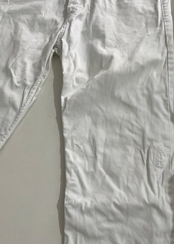 Beyaz Erkek Keten Pantolon - Görsel 5