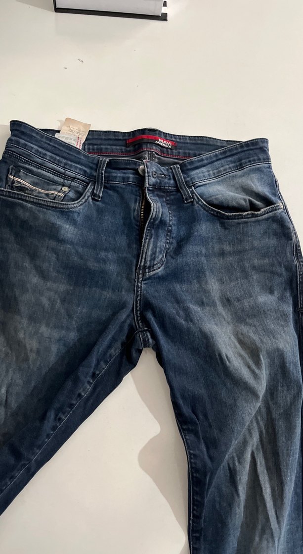 Erkek Mavi Denim Normal Boy Rahat Kesim Jean - Görsel 3