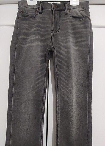 13-14 Yaş Beden gri Renk Abercrombie kot pantolon slim 