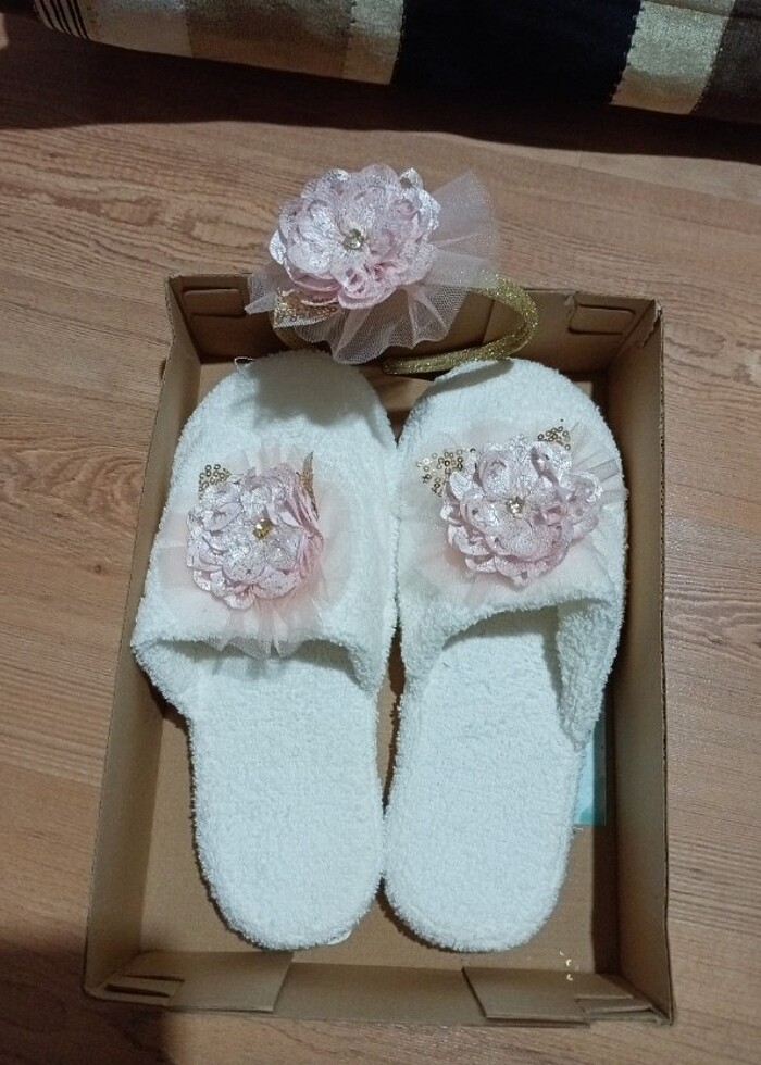 Sıfır lohusa terlik seti  - Görsel 2