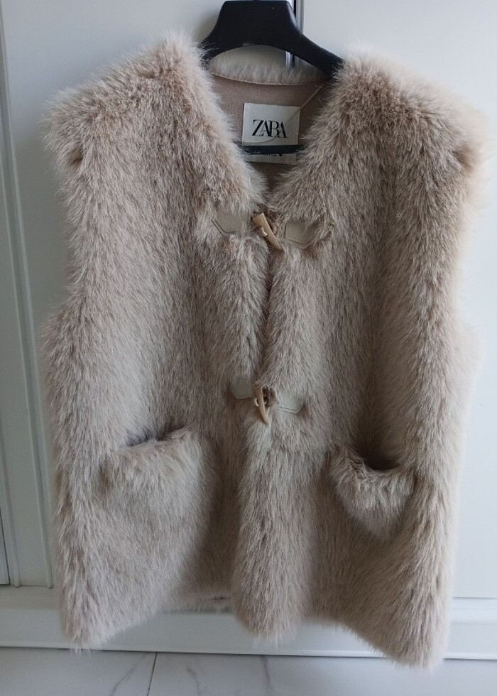 Zara peluş yelek - Görsel 2